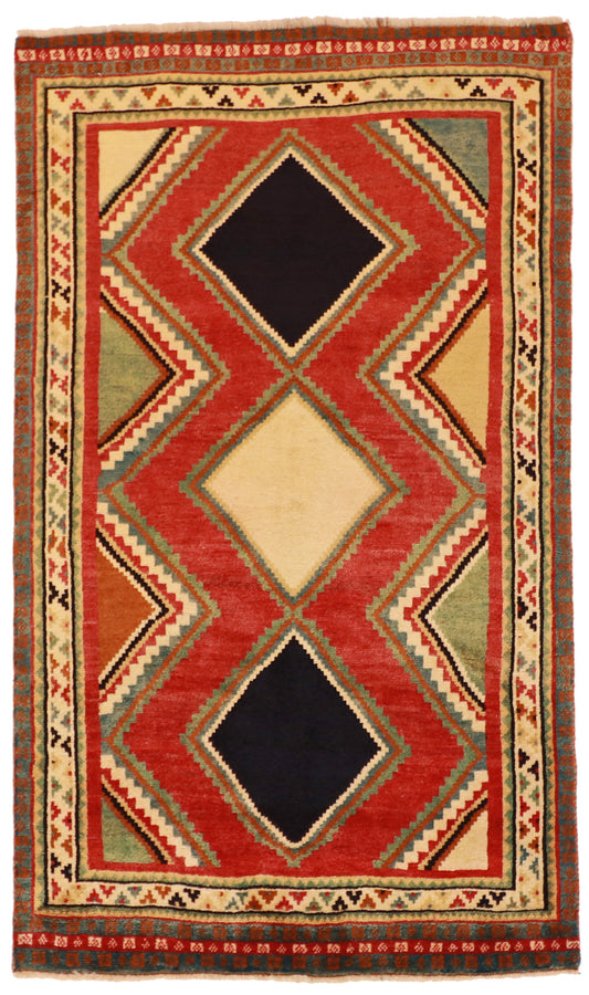 5x7 - Gabbeh Fine/Wool All Over Rectangl - Hand knotted Rug