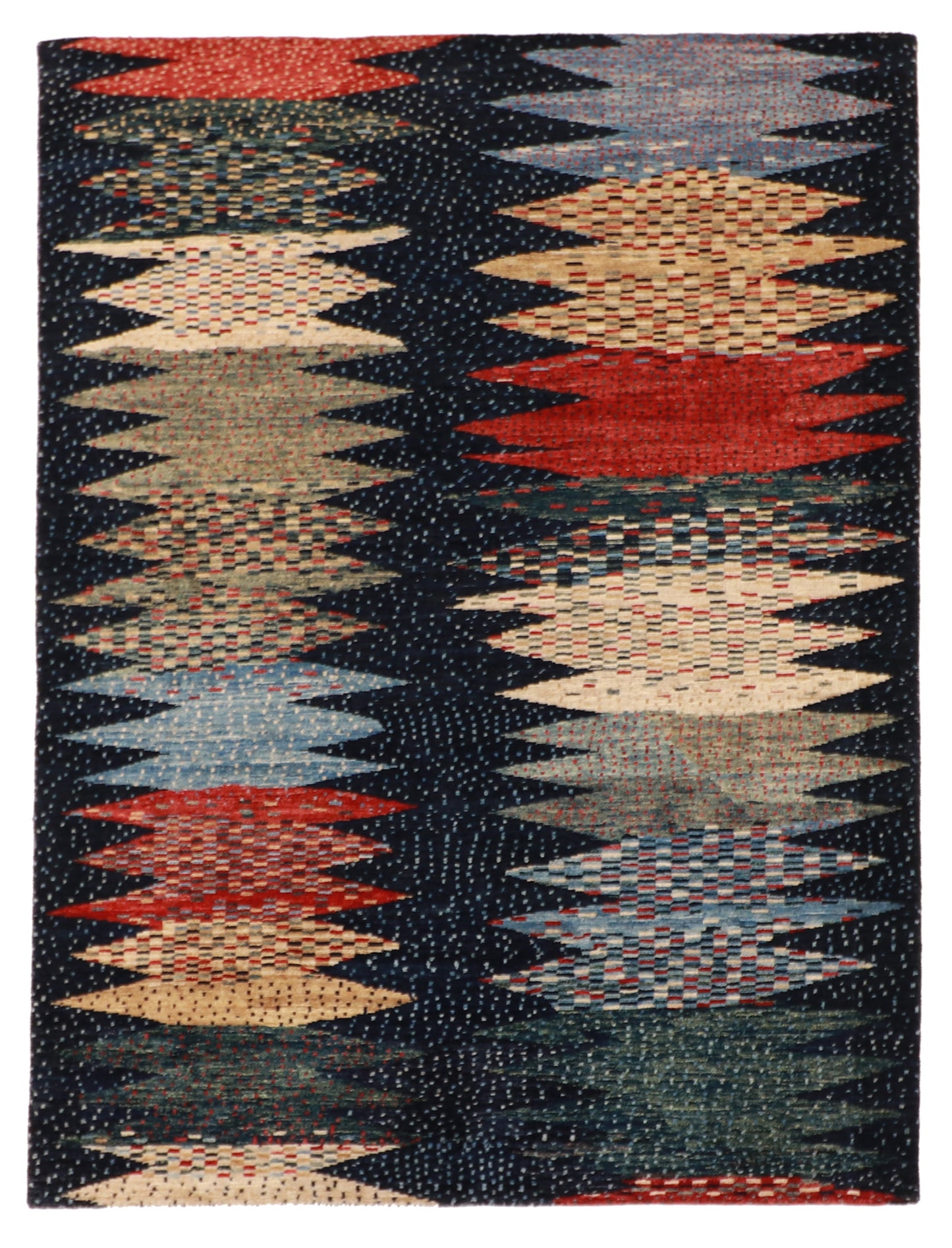 5x7 - Gabbeh Fine/Wool All Over Rectangle - Hand Knotted Rug