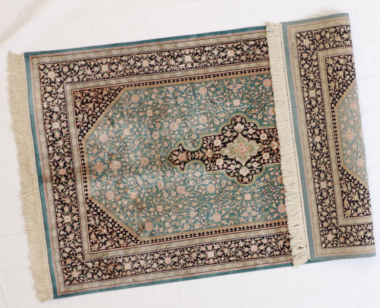 3x5 - Tabriz Fine/Silk Floral Rectangle - Hand Knotted Rug