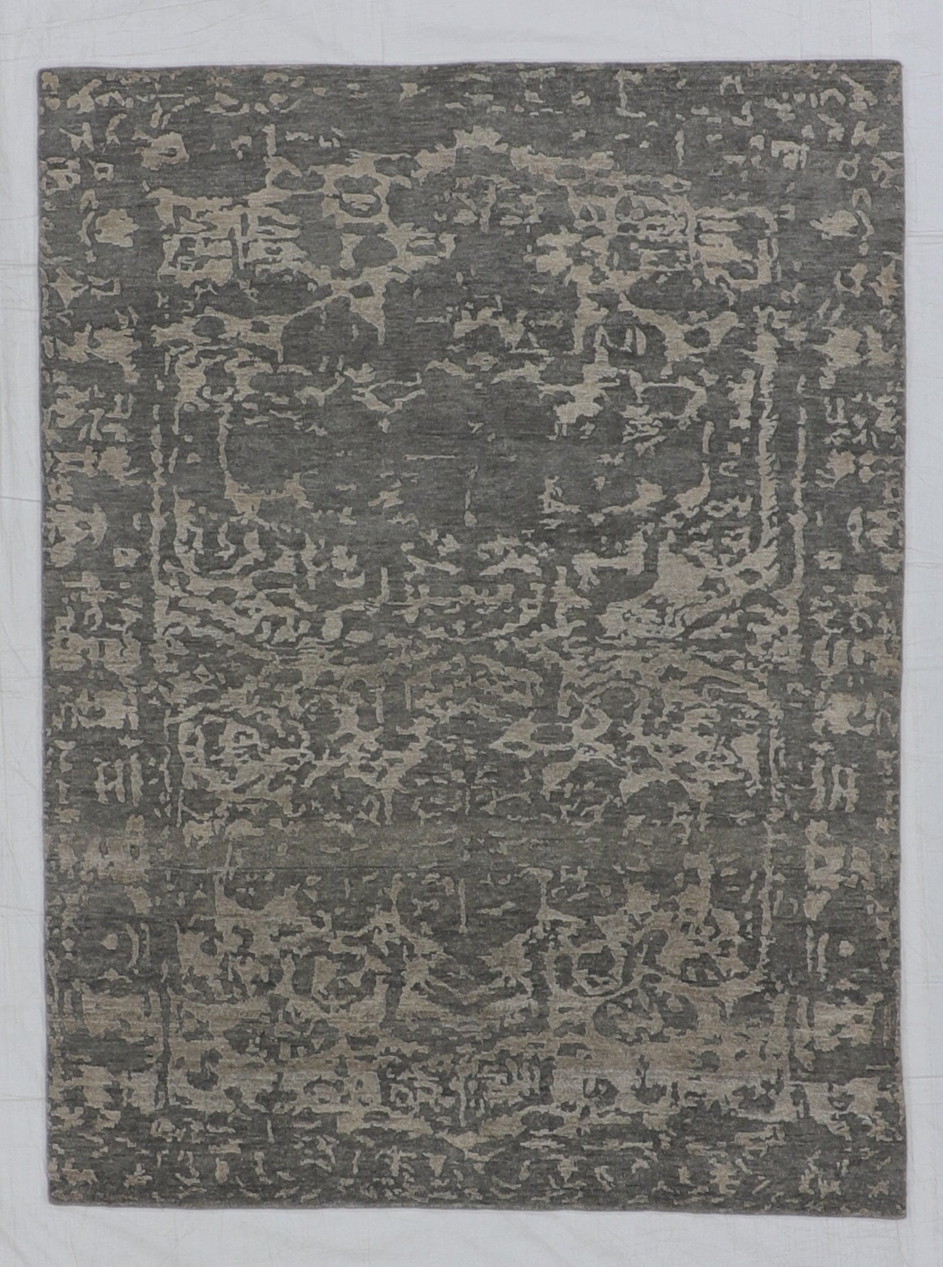 5x7 - Modern Fine/Wool/Silk All Over - Hand Knotted Rug