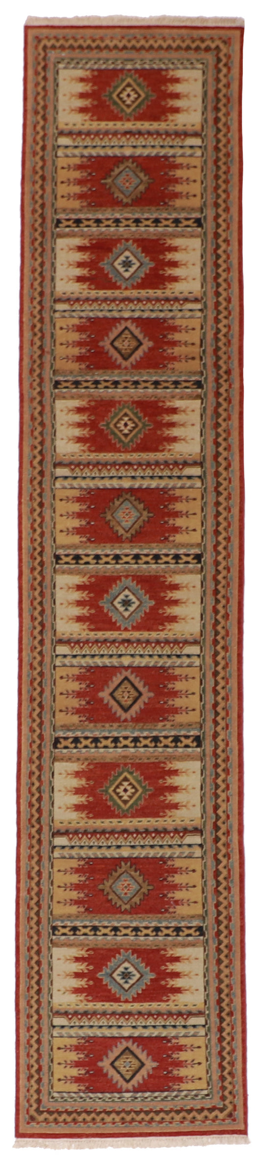 Runner - Heriz Fine All Over Rectangle - Hand Knotted Rug