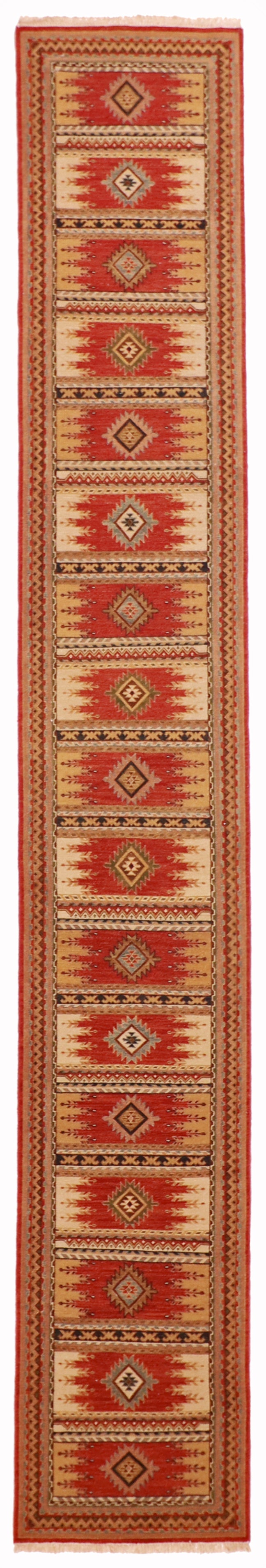 Runner - Heriz Fine All Over Rectangle - Hand Knotted Rug