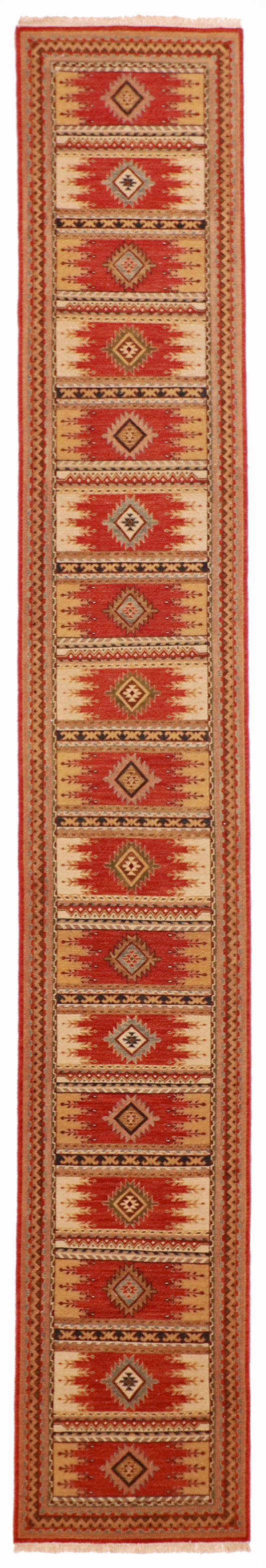 Runner - Heriz Fine All Over Rectangle - Hand Knotted Rug