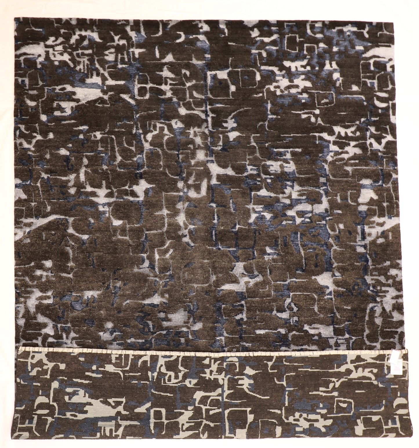 9x12 - Modern Silk/Wool All Over Rectangle - Hand Knotted Rug