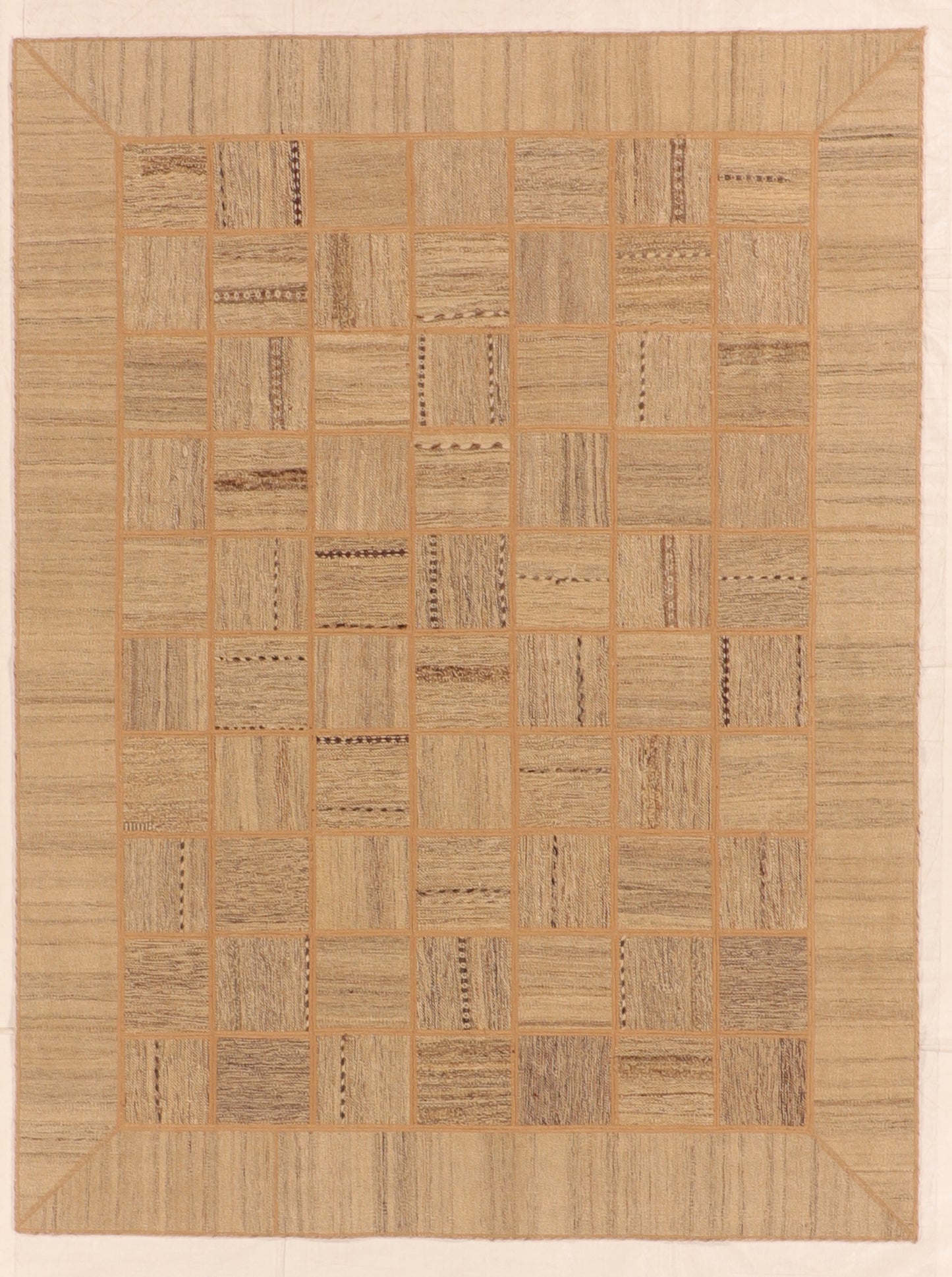 6x9 - Modern Fine All Over Rectangle - Hand Knotted Rug