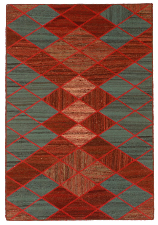 5x7 - Modern Fine/Wool All Over Rectangle - Hand Knotted Rug