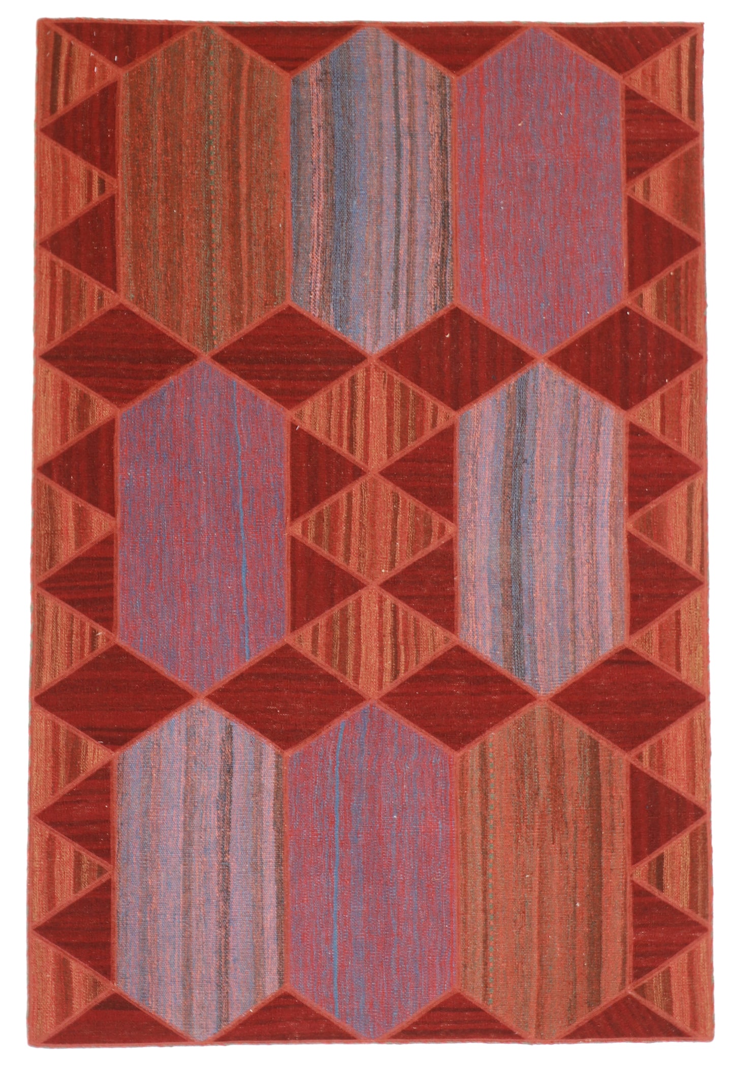 5x7 - Modern Fine All Over Rectangle - Hand Knotted Rug