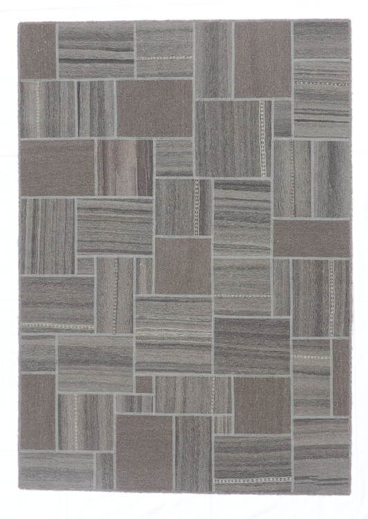 5x7 - Modern Fine All Over Rectangle - Hand Knotted Rug