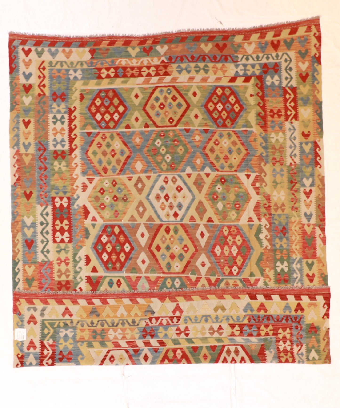 8x10 - Kilim Fine/Wool All Over Rectangle - Hand Knotted Rug