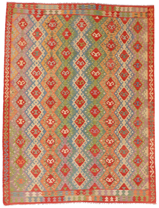 9x12 - Kilim Fine/Wool All Over Rectangle - Hand Knotted Rug