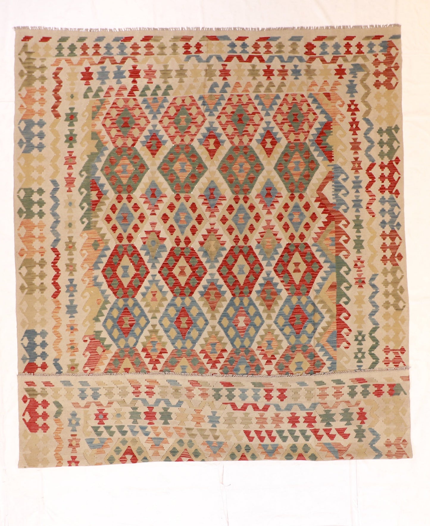 9x12 - Kilim Fine/Wool All Over Rectangle - Hand Knotted Rug