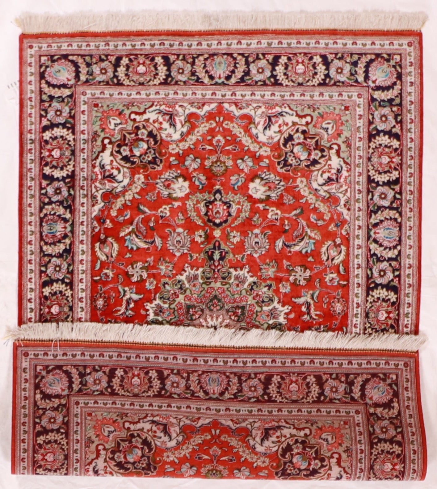 3x5 - Qum Silk All Over Rectangle - Hand Knotted Rug