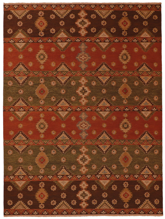 9x12 - Serapie Fine/Wool All Over Rectangle - Hand Knotted Rug