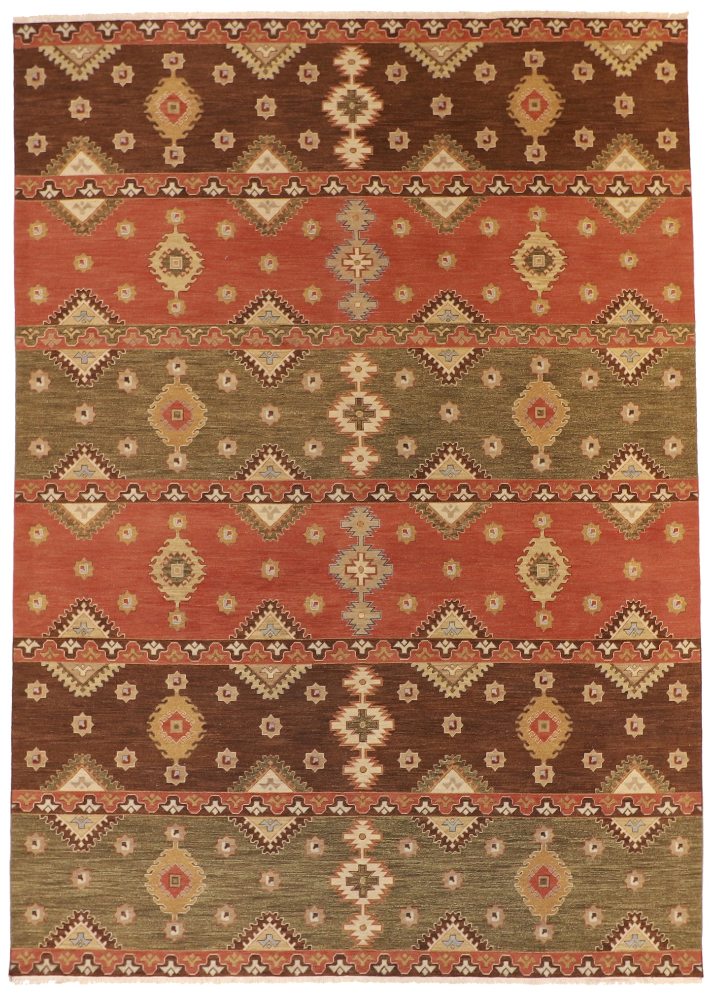 10x13 - Bijar Fine/Wool All Over Rectangle - Hand Knotted Rug