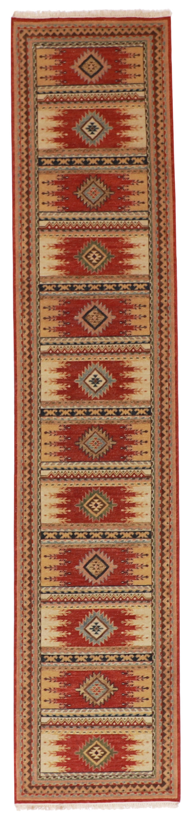 Runner - Heriz Fine All Over Rectangle - Hand Knotted Rug