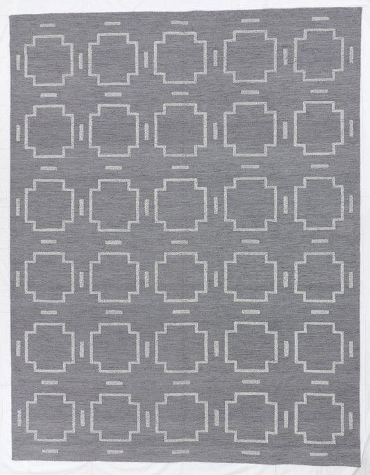 9x12 - Modern Fine All Over Rectangle - Hand Knotted Rug