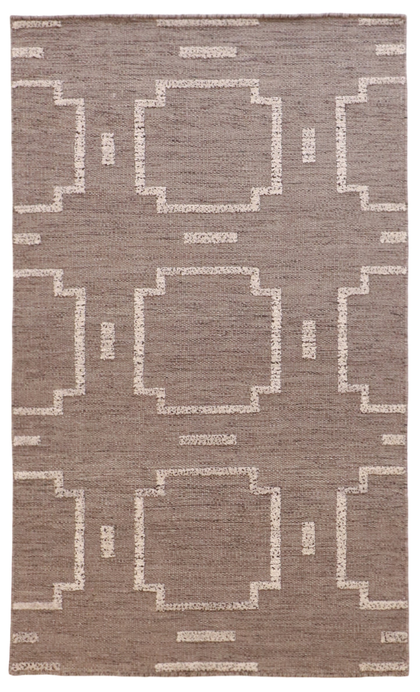 3x5 - Modern Fine All Over Rectangle - Hand Knotted Rug