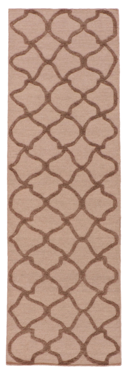 Runner - Modern Fine All Over Rectangle - Hand Knotted Rug