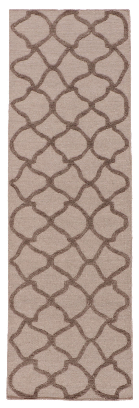 Runner - Modern Fine All Over Rectangle - Hand Knotted Rug