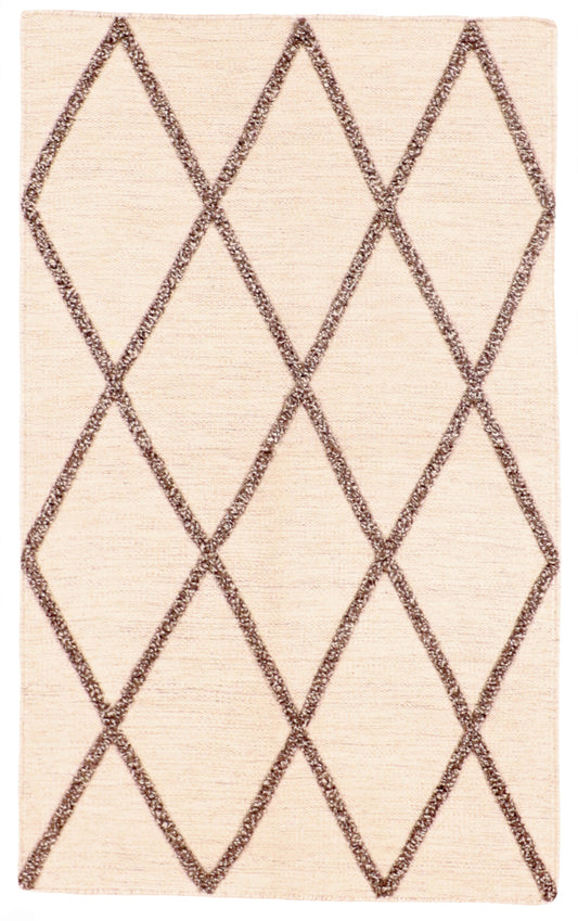 3x5 - Kilim Modern Fine Wool All Over Rectangle - Hand Knotted Rug