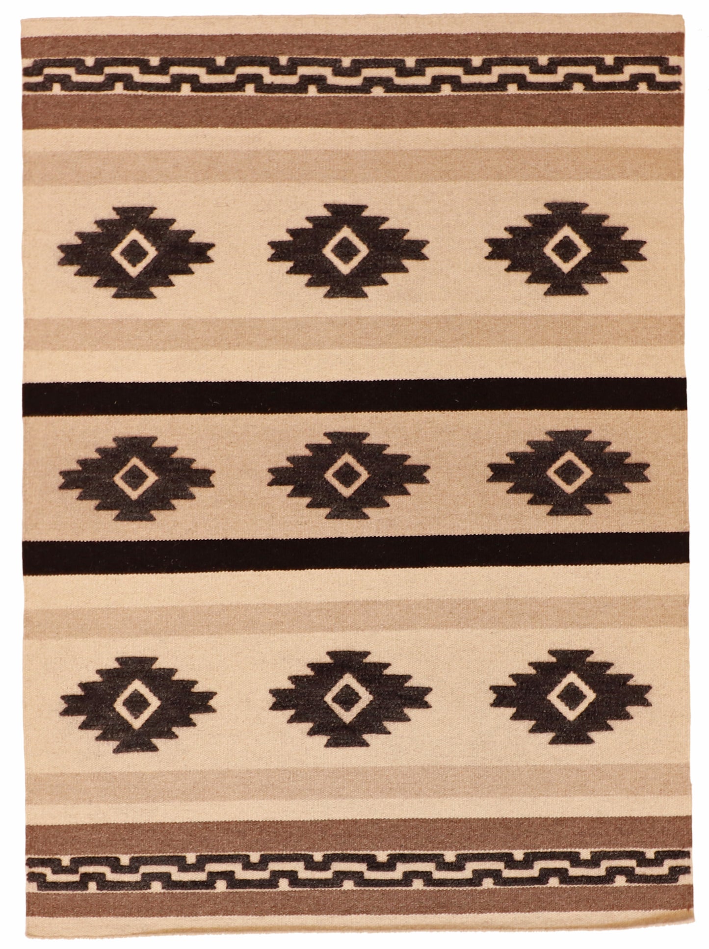 5x7 - Modern Fine All Over Rectangle - Hand Knotted Rug