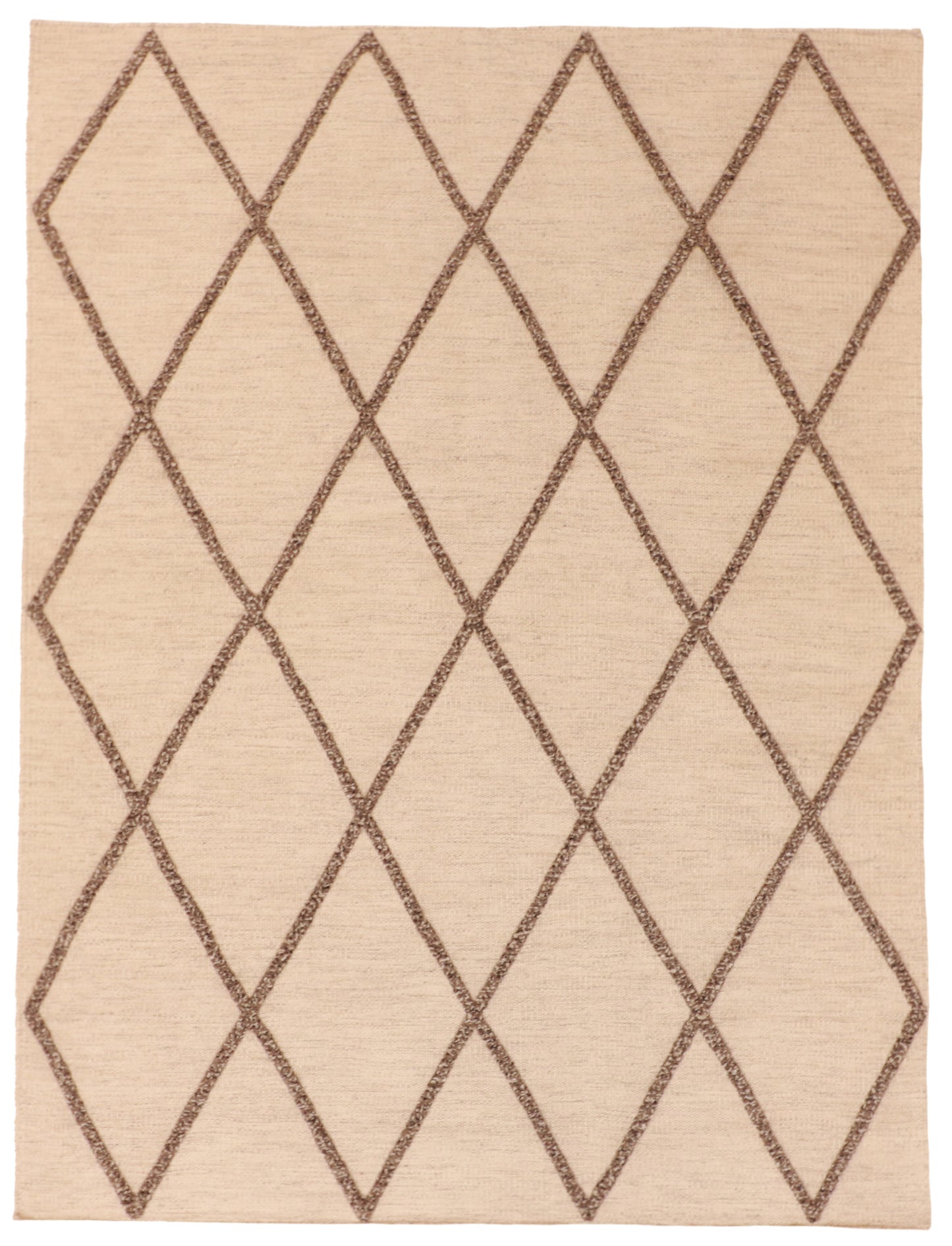 5x7 - Modern Fine All Over Rectangle - Hand Knotted Rug