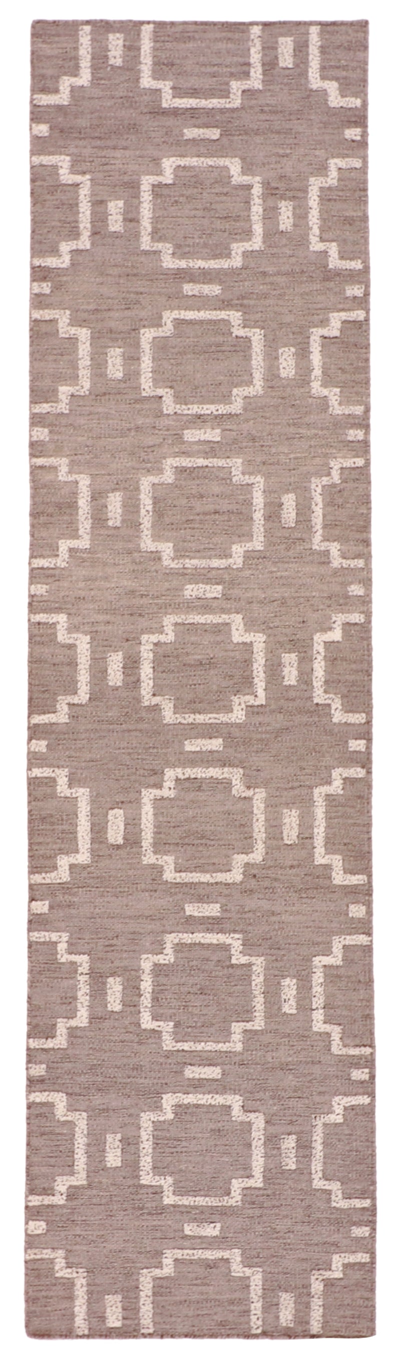 Runner - Modern Fine All Over Rectangle - Hand Knotted Rug