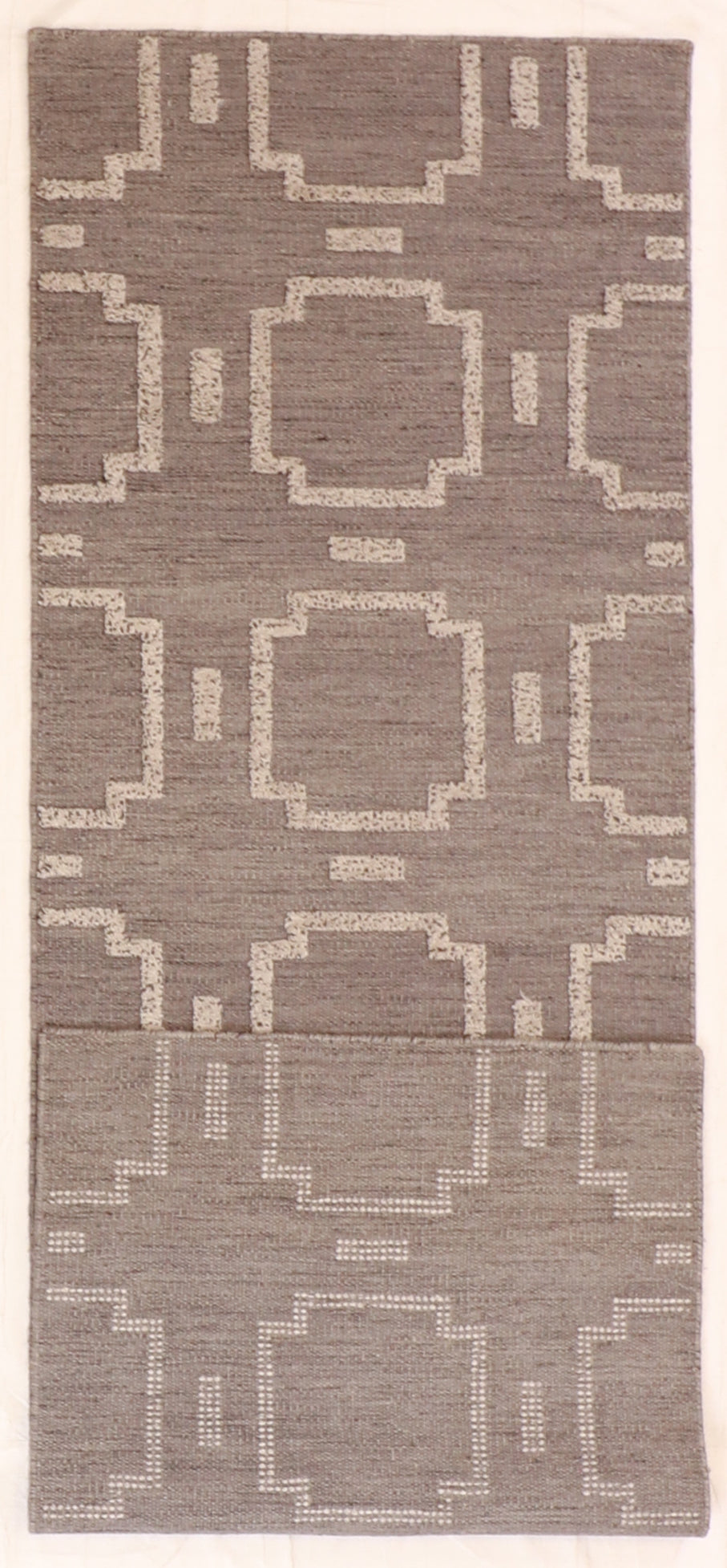 Runner - Modern Fine/Wool All Over Rectangle - Hand Knotted Rug