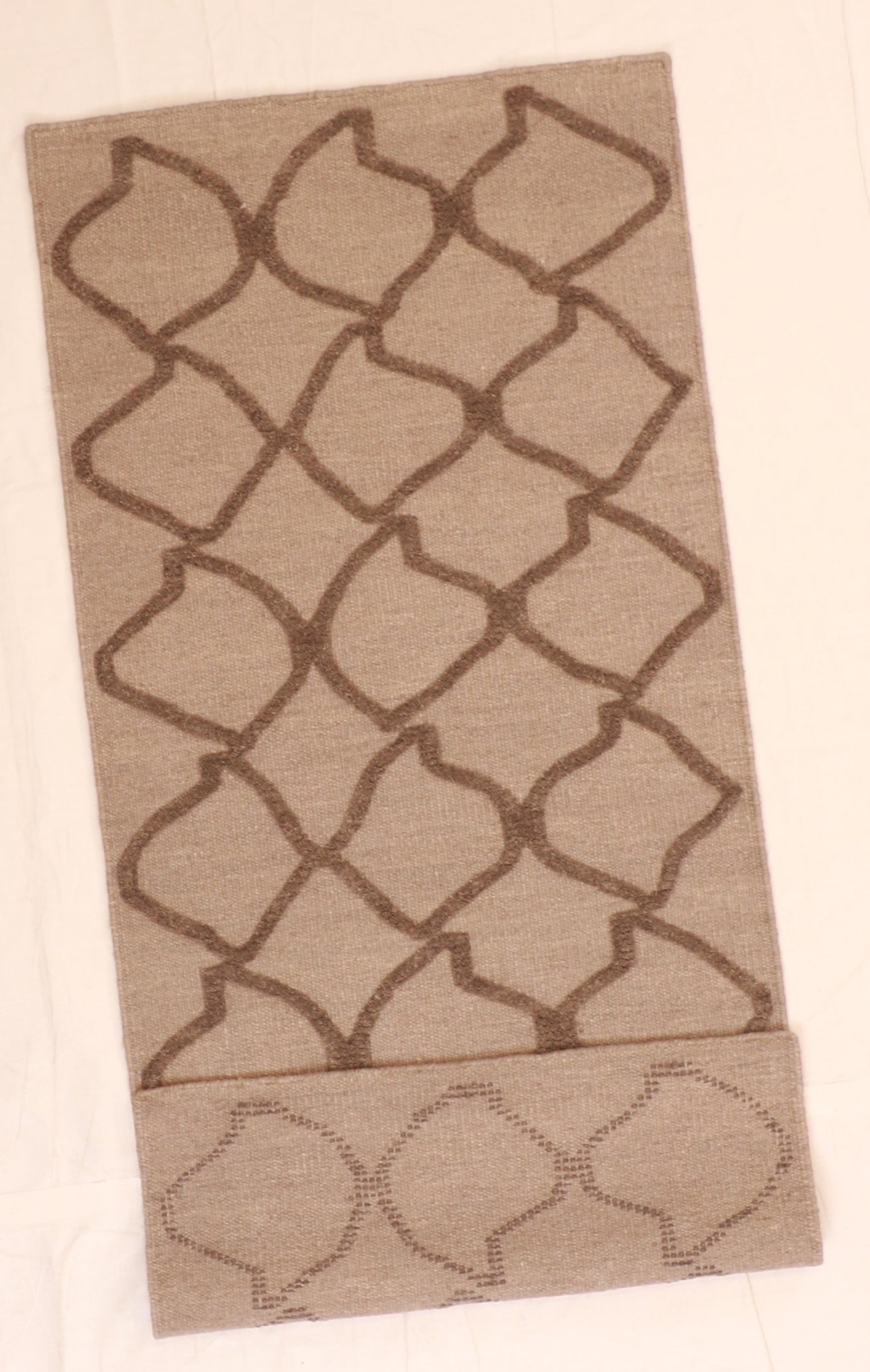 Runner - Modern Fine All Over Rectangle - Hand Knotted Rug