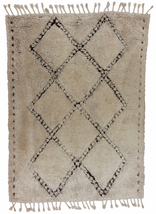 5x7 - Moroccan Fine/Wool All Over Rectangle - Hand Knotted Rug