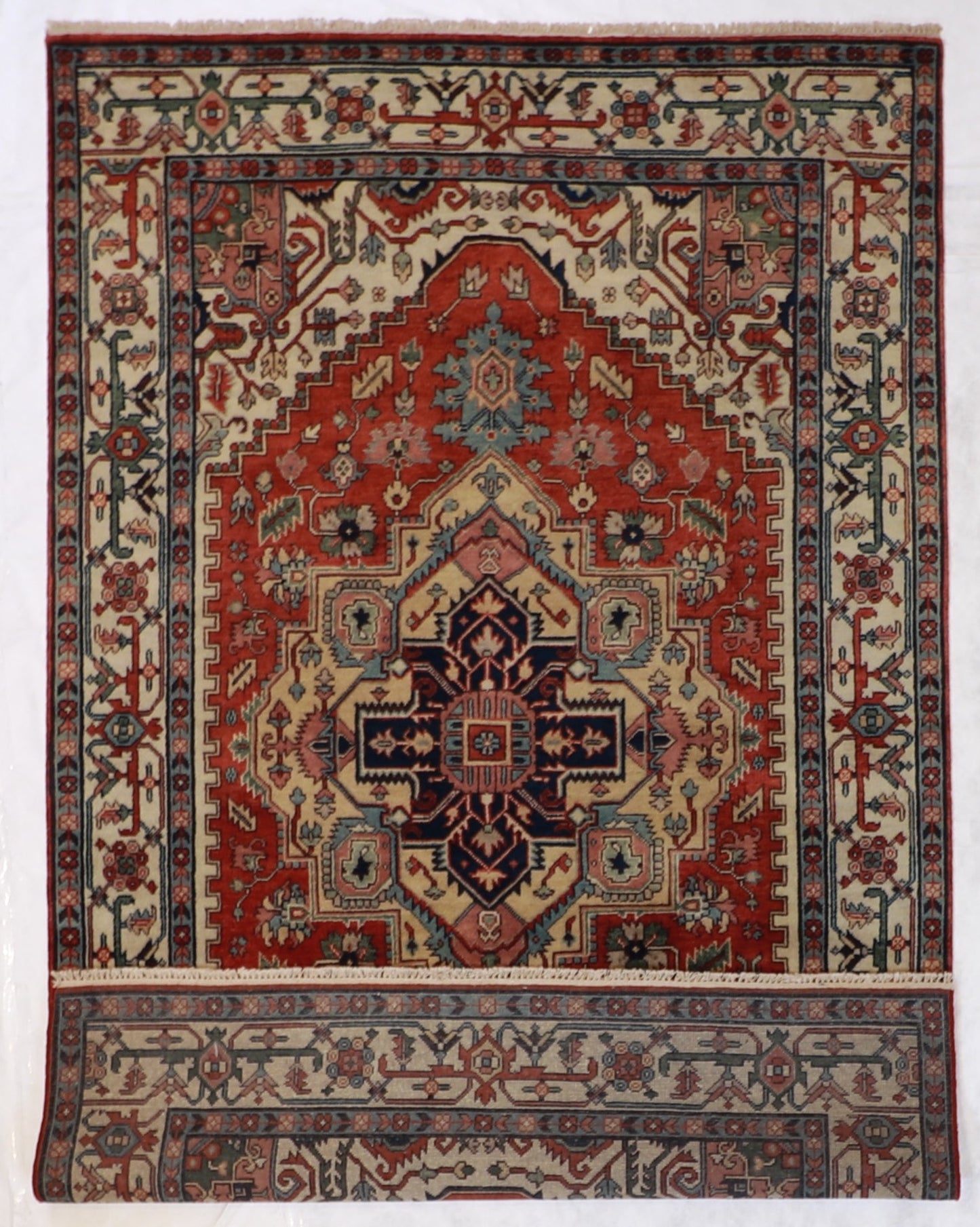 6x9 - Serapie Wool All Over Rectangle - Hand Knotted Rug