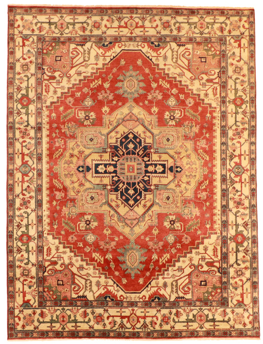 9x12 - Serapie Fine/Wool All Over Rectangle - Hand Knotted Rug