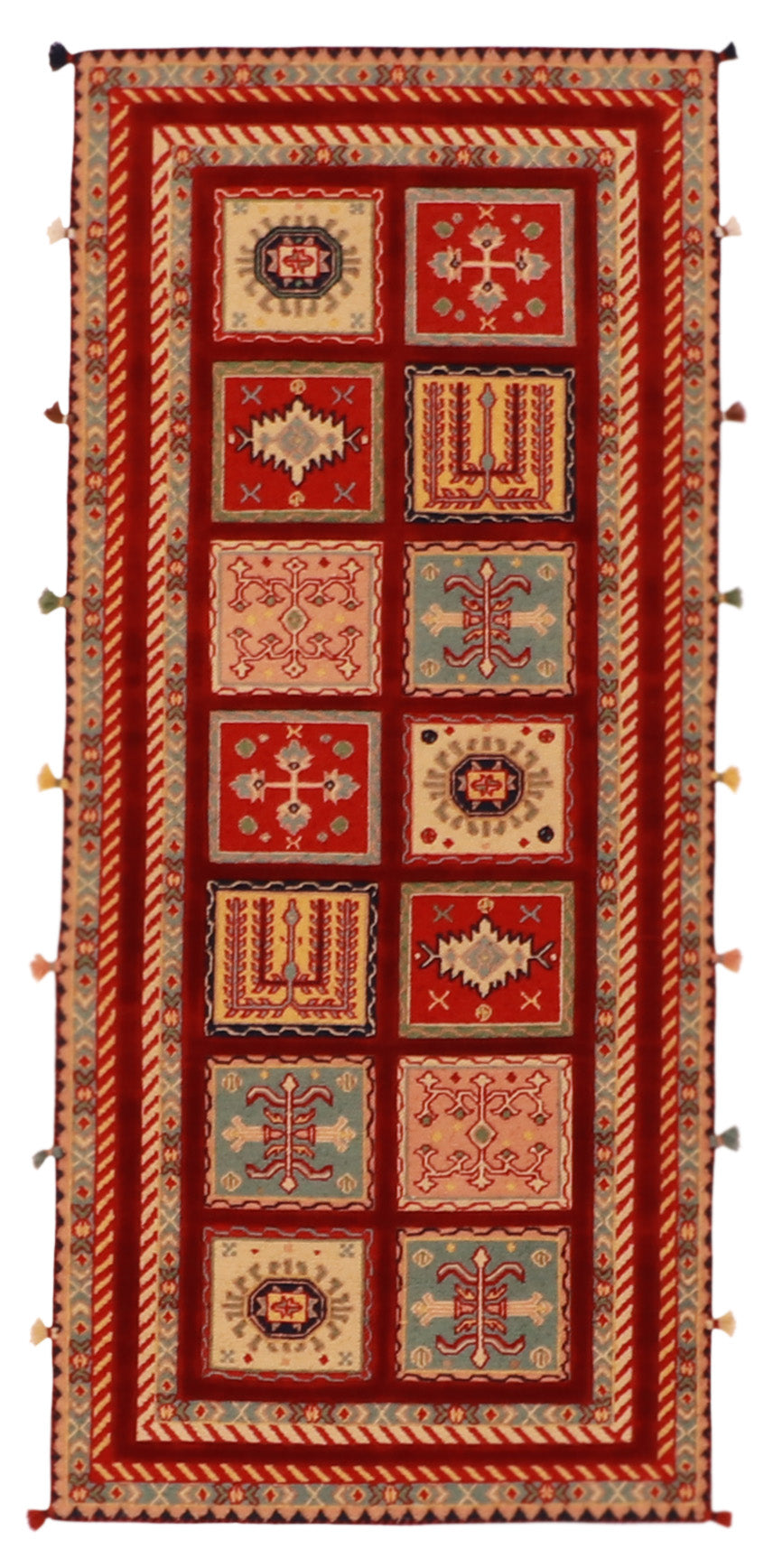 Runner - Baluch Fine All Over Rectangle - Hand Knotted Rug