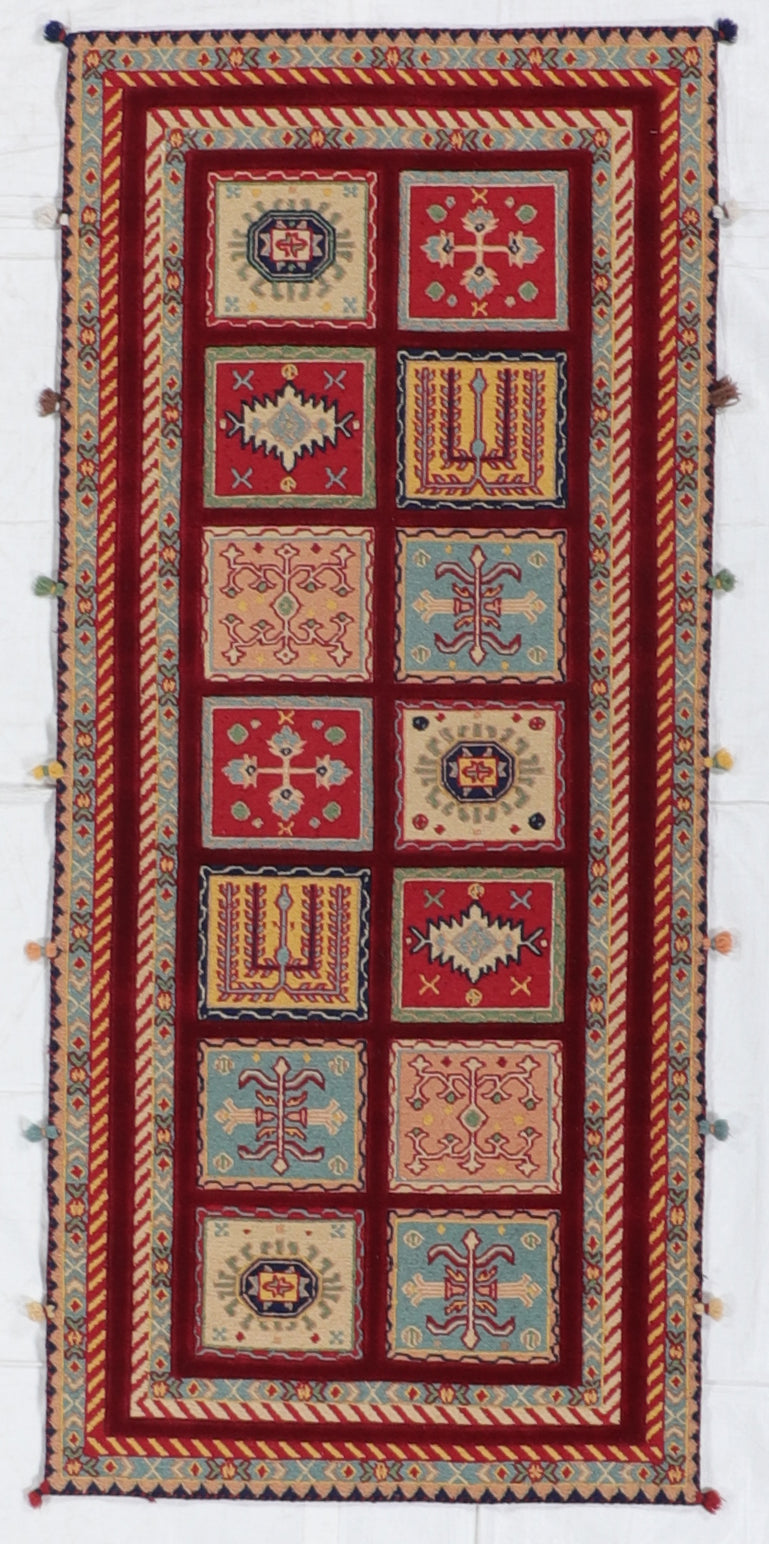 Runner - Baluch Fine All Over Rectangle - Hand Knotted Rug