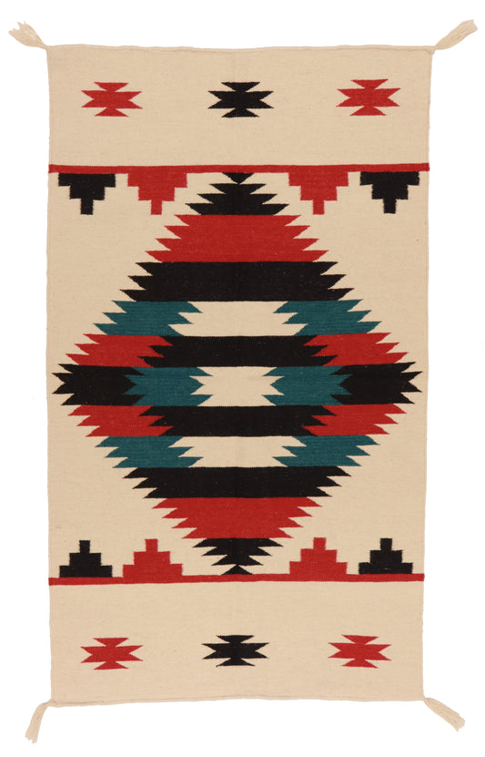 3x5 - Navajo Fine Wool All Over Rectangle - Hand Knotted Rug