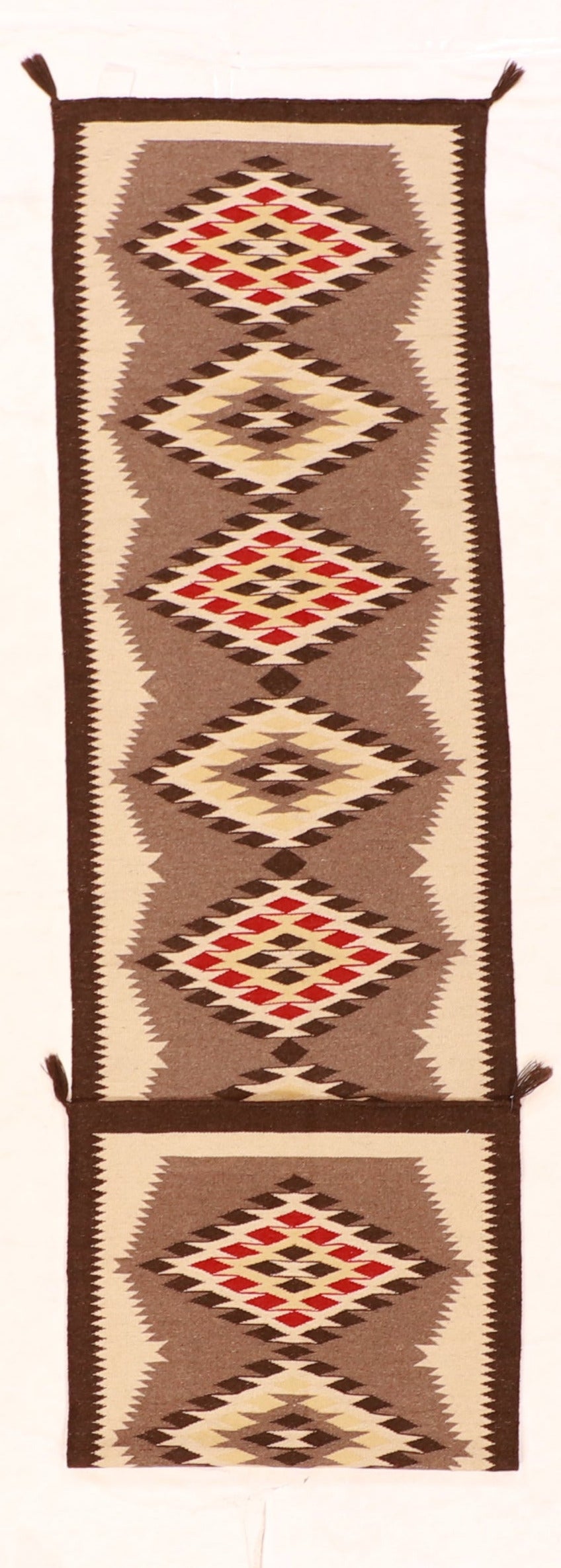 Runner - Navajo Fine/Wool Geometric Rectangle - Hand Knotted Rug