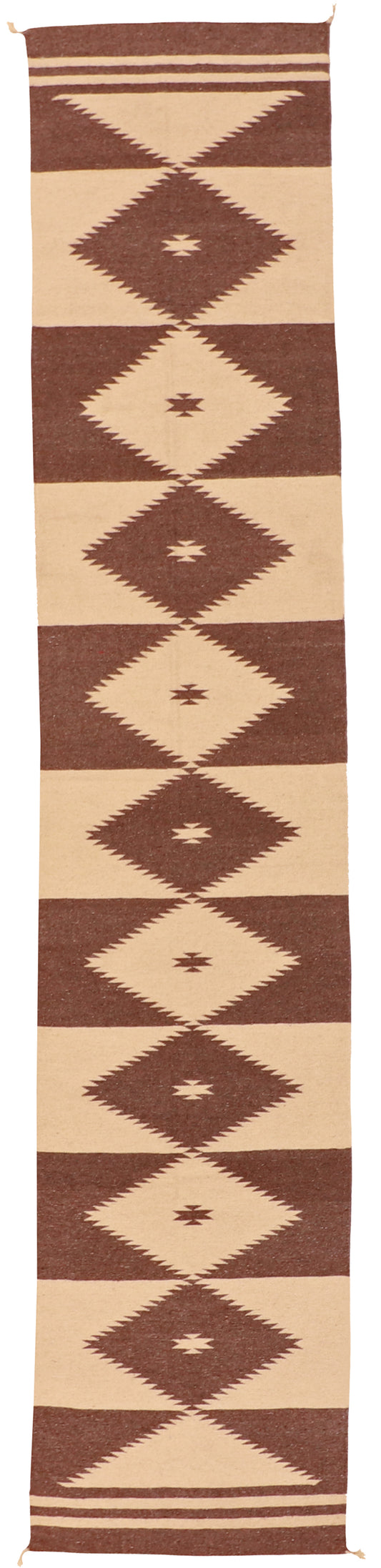 Runner - Navajo Fine Wool Geometric Rectangle - Hand Knotted Rug