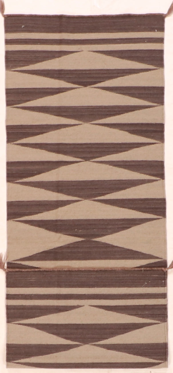 Runner - Navajo Fine Wool Geometric Rectangle - Hand Knotted Rug