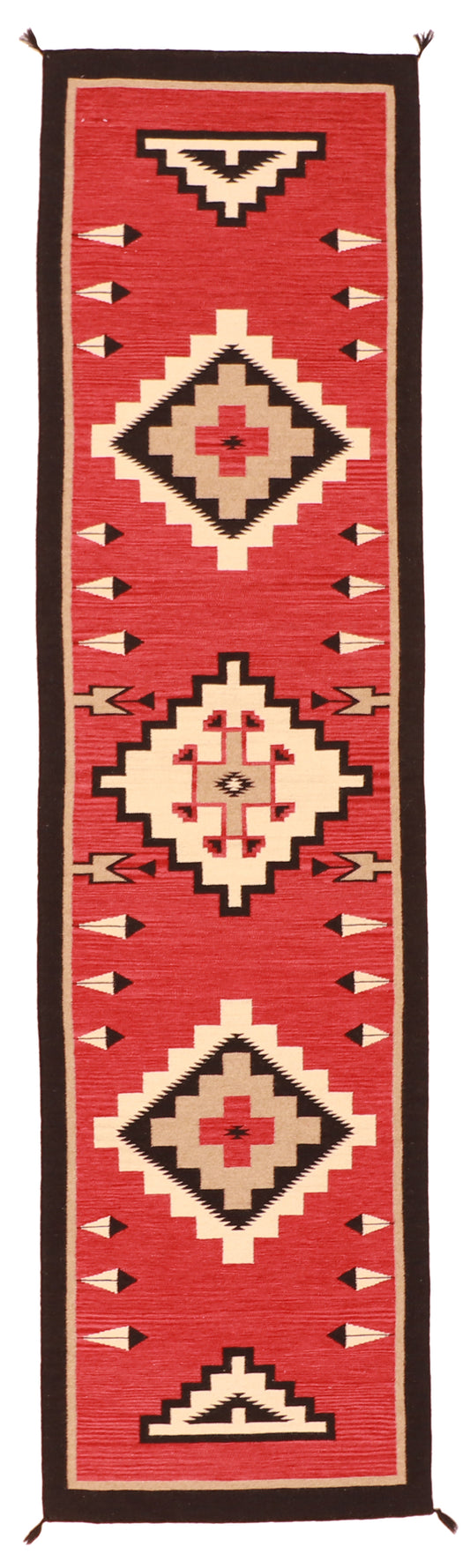 Runner - Navajo Fine/Wool Geometric Rectangle - Hand Knotted Rug