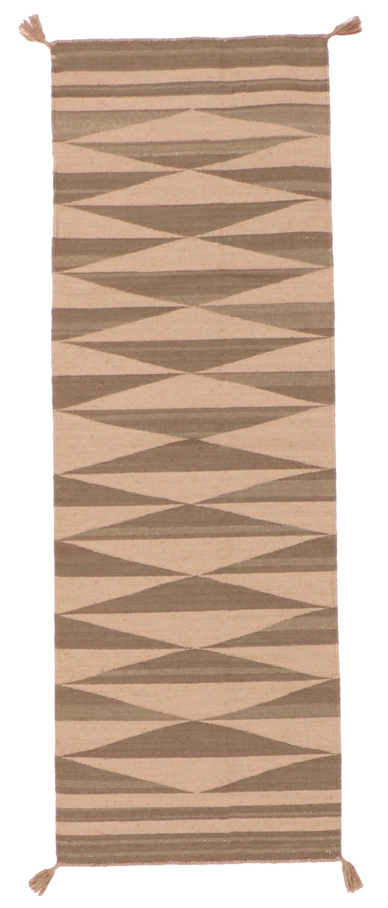 Runner - Navajo Fine Geometric Rectangle - Hand Knotted Rug