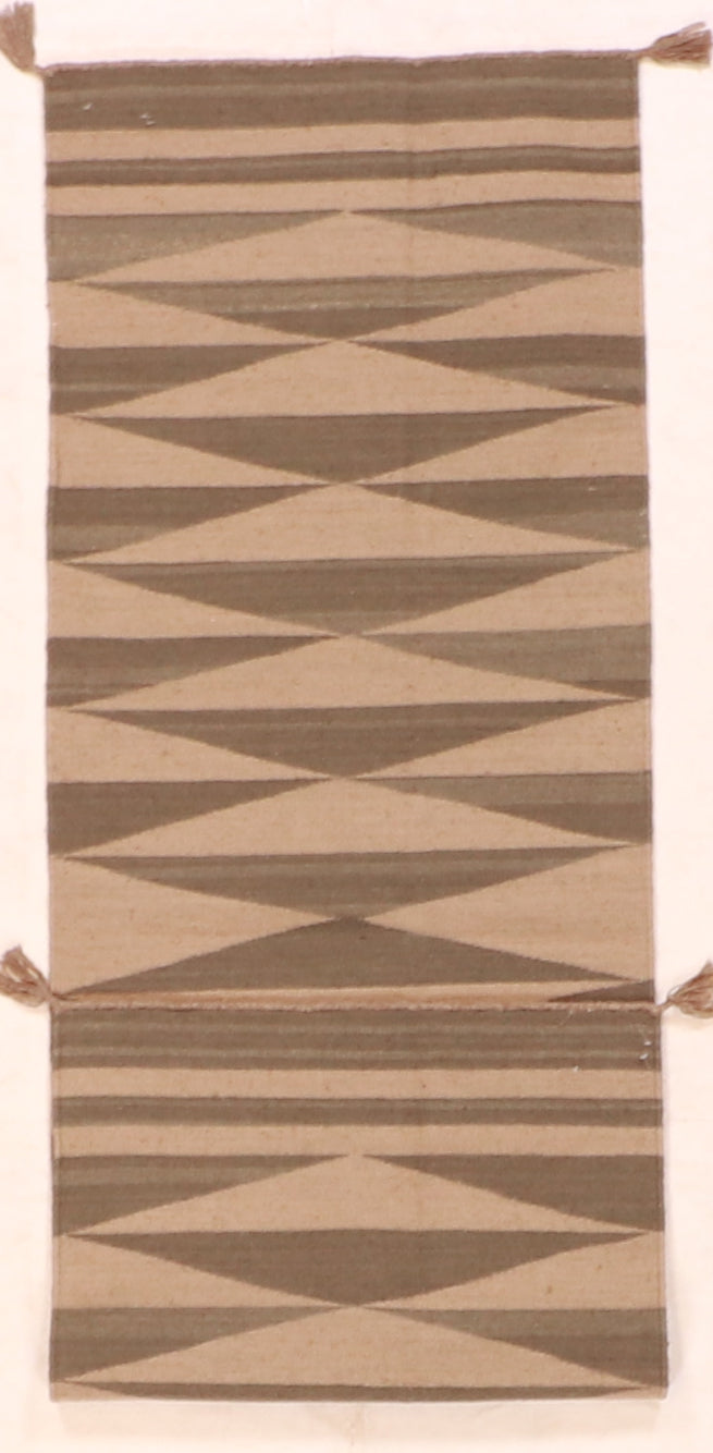 Runner - Navajo Fine Geometric Rectangle - Hand Knotted Rug