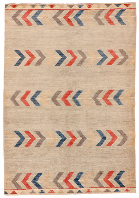 6x9 - Mountain Modern Fine/Wool All Over Rectangle - Hand Knotted Rug