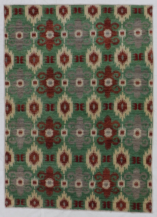 5x7 - Modern Fine All Over Rectangle - Hand Knotted Rug