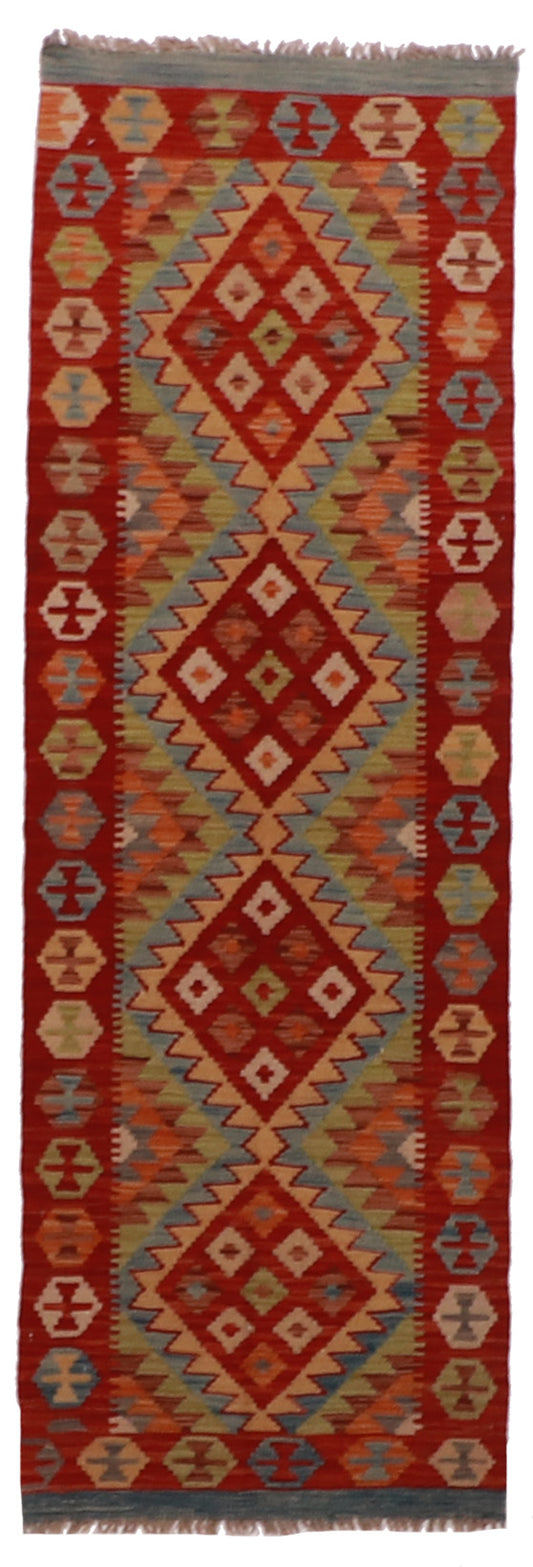 Runner - Kilim Fine/Wool All Over Rectangle - Hand Knotted Rug