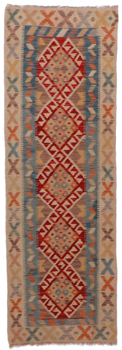 Runner - Kilim Fine/Wool All Over Rectangle - Hand Knotted Rug