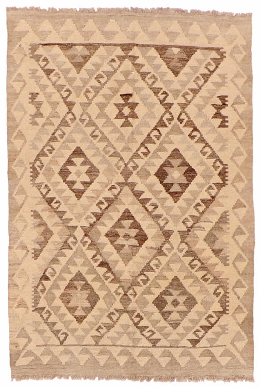 3x5 - Kilim Fine Wool All Over Rectangle - Hand Knotted Rug