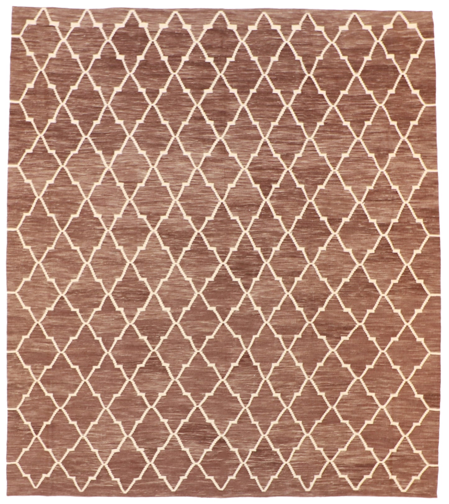 8x10 - Kilim Fine/Wool Geometric Rectangle - Hand Knotted Rug