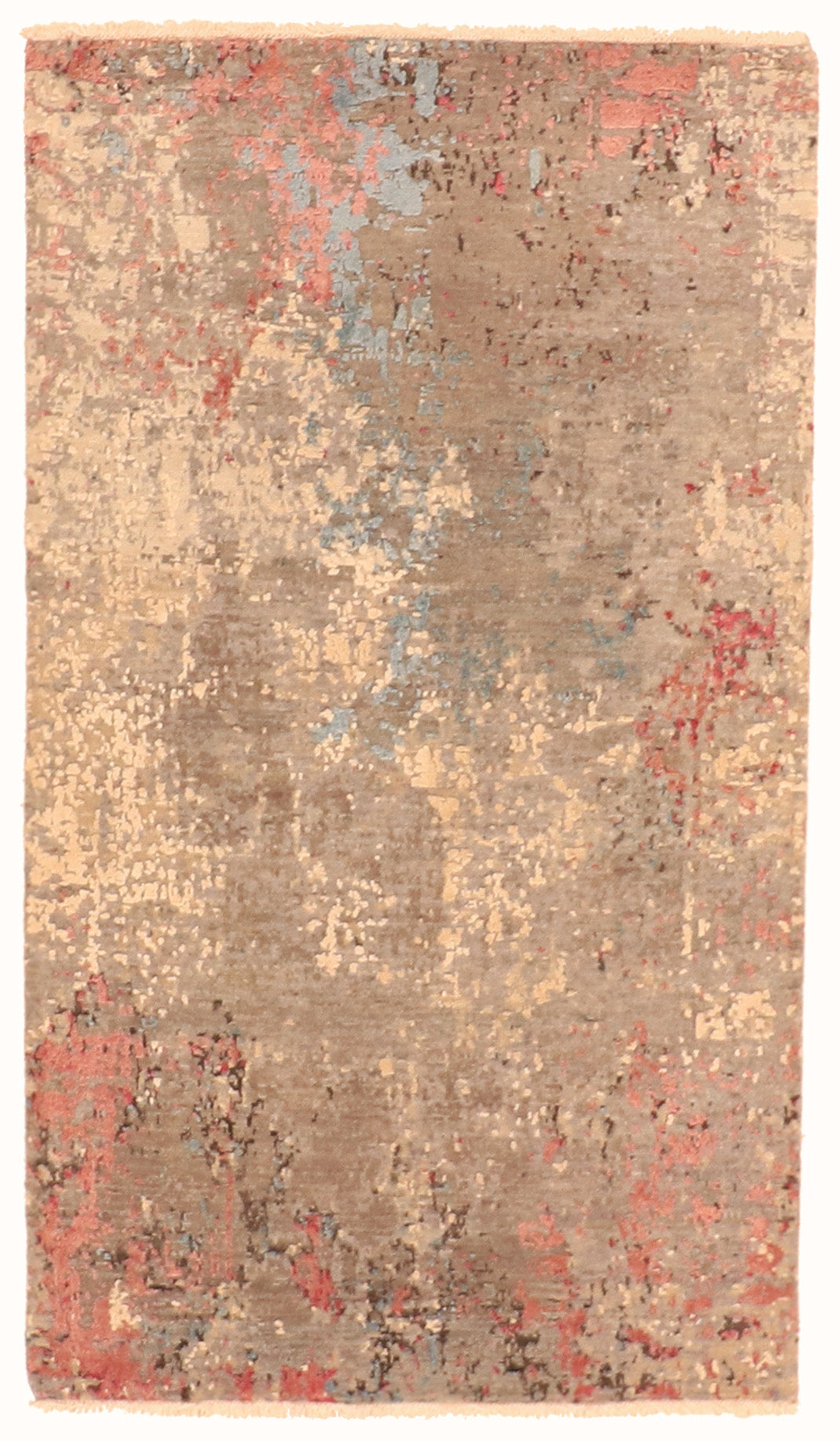 3x5 - Modern Fine/Silk All Over Rectangle - Hand Knotted Rug