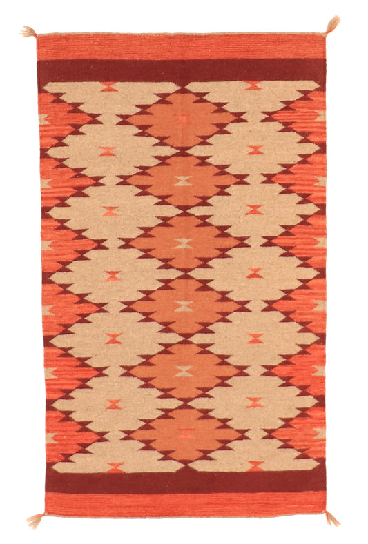 3x5 - Navajo Fine Wool All Over Rectangle - Hand Knotted Rug