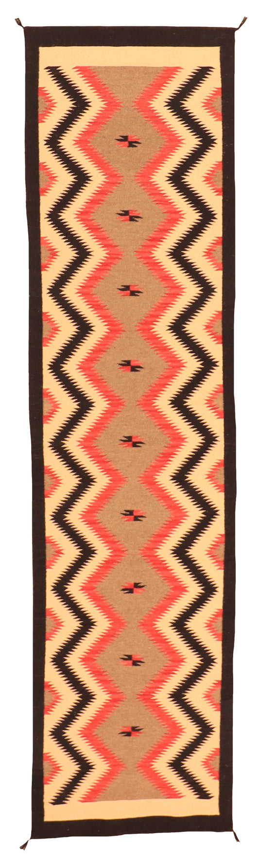 Runner - Navajo Fine/Wool Geometric Rectangle - Hand Knotted Rug